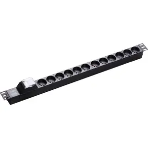 19 pulgadas 1U 8 vías tipo francés PDU para gabinete de rack