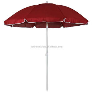 180cm <strong>Small</strong> Stainless Steel Plastic Outdoor Beach Sun Shade <strong>Parasol</strong> with Tilt - Product Image 1