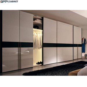 אוסטרליה מיובא אבזר עם Led אור לכה יוקרה בגדי מותאם אישית ארון זול מלתחת ארון - Product Image 2