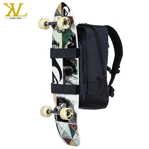 Sac à dos unisexe personnalisable 20L pour skateboard, longboard et ordinateur portable, en polyester doublé, avec fermeture éclair, pour garçons et filles - Product Image 6
