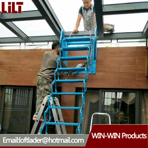 Steel Material Modern Telescopic Extendable Manual Operate <strong>Wall</strong> Supporting <strong>Ladder</strong> - Product Image 3