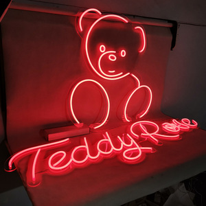 Tanda Lampu <span class=keywords><strong>Neon</strong></span> Led Bentuk Beruang Kustom Kualitas Tinggi Warna Merah Tanda Lampu <span class=keywords><strong>Neon</strong></span> - Product Image 4