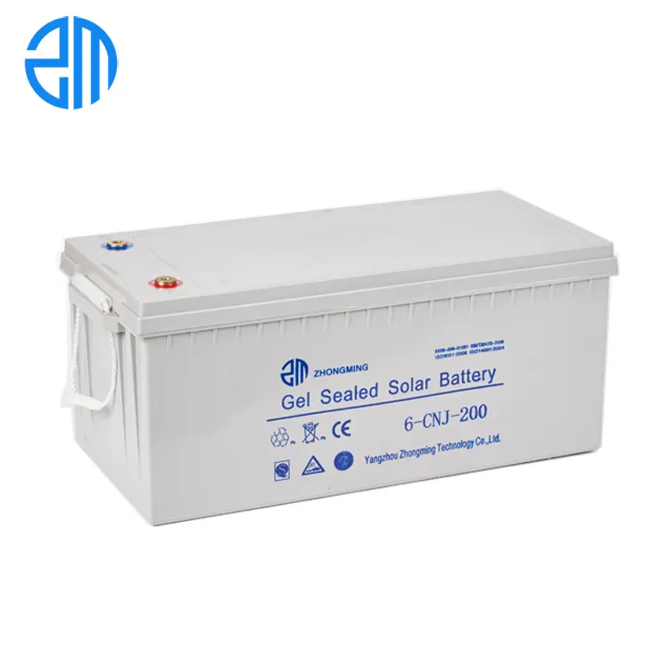 Belle conception 12 volts 200ah gel batterie solaire agm vrla 12 v 200ah 10hr batterie solaire profonde avec ISO CE