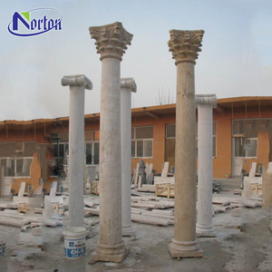 Bán buôn nhà nội thất và ngoại thất trang trí màu be trụ cột đá cột <span class=keywords><strong>roman</strong></span> thiết kế với cơ sở - Product Image 3