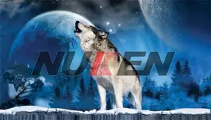 promocional decorativa feroz 3d carteles de imagen del lobo