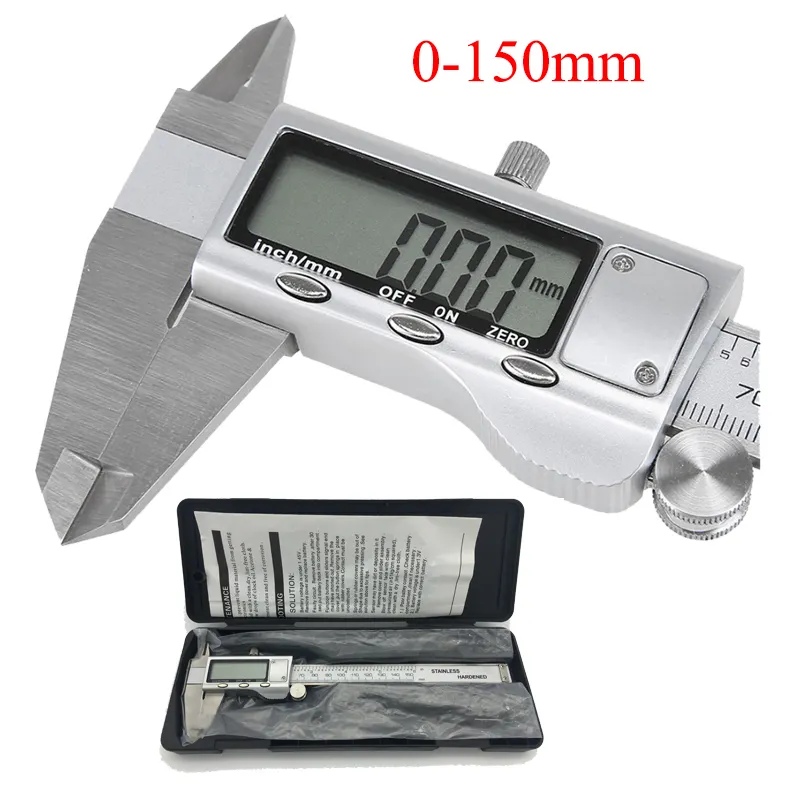 Metal caliper 6-Inch 150mm Stainless Steel Electronic Digital Vernier Caliper Micrometer Measuring Tool Caliper