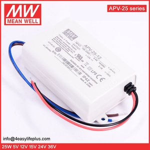 Meanwell <span class=keywords><strong>12V</strong></span> 2A Alimentation LED <span class=keywords><strong>25W</strong></span> A MENÉ Le Conducteur APV-25-12 - Product Image 3