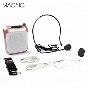 Multipurpose 1500 mAh mini altavoz portátil inalámbrico micrófono amplificador para el profesor - Product Image 5