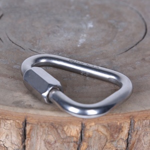 Mousqueton XINDA en acier inoxydable à usage intensif <span class=keywords><strong>Maillon</strong></span> <span class=keywords><strong>Rapide</strong></span> à maillons rapides pour l'escalade et le travail en hauteur Conception Delta accessible - Product Image 5