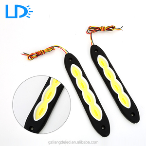 12 mois garantie flexible led cob orange couleur drl éteindre les lumières - Product Image 3