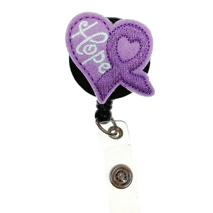Porte-badge rétractable Lailina personnalisé en feutre, motif ver animalier mignon, pour infirmière, cadeau pour enseignant, accessoires de bureau - Product Image 6