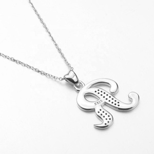 ล่าสุดที่กำหนดเองที่ไม่ซ้ำกัน 925 Silver <span class=keywords><strong>Letter</strong></span> <span class=keywords><strong>R</strong></span> จี้ - Product Image 3
