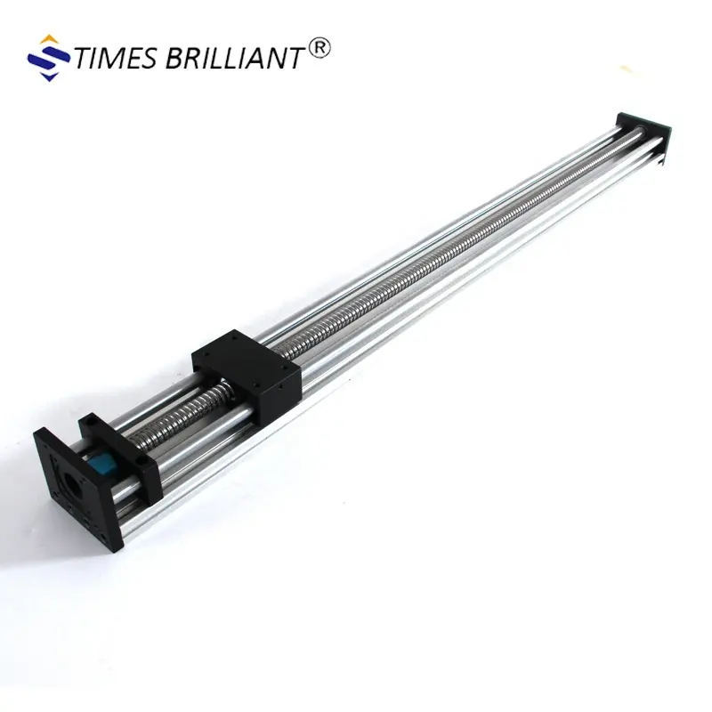 China high precision 800mm stroke stepper motor driven ball screw linear actuator guide rail for linear motion xyz system