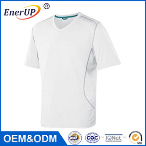 El mejor Precio Del Algodón Llano V Cuello <span class=keywords><strong>T</strong></span> Shirts Hombres Camiseta En Blanco anti-fatiga camiseta De China Fabricante - Product Image 1
