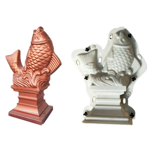 Moules en plastique ABS en forme de poisson pour statues décoratives en béton pour colonnes de balustres - Product Image 2
