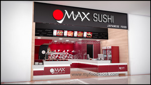 Elegante Banco Espositivo Moderno per Sushi in MDF per Negozi di Alimentari e Design d'Interni per Centri Commerciali - Product Image 5