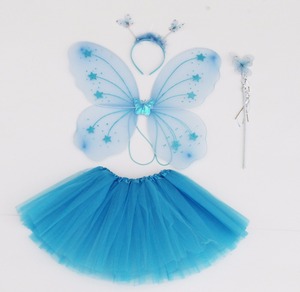 Falda Tutú al por Mayor de Color Sólido Directamente de Fábrica, Tutú Rosa Claro para Niña <span class=keywords><strong>con</strong></span> Alas de Mariposa, Importado de China - Product Image 2