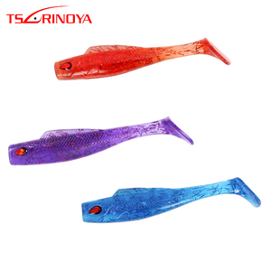 Tsurinoya 5pcs Soft Lure TS1705 80mm 4.8g TPR Material T Tail Soft Plastic Bait Artificial Bait