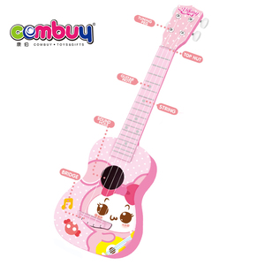 Ukelele de Dibujos Animados Rosa de 22 Pulgadas, Plástico ABS, No Eléctrico, Certificado EN71, Juguete Educativo <span class=keywords><strong>COMBUY</strong></span> para Unisex - Product Image 2