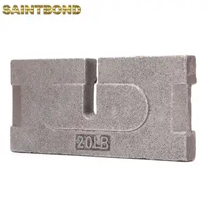 Calibration 20kg steel Slotted Cast elevator load weights iron test weight for crane