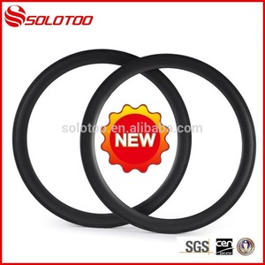 700c 50mm profundidad de bicicleta de carretera de carbono llantas de fibra de basalto con borde de freno - Product Image 1