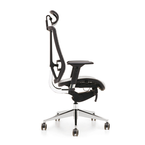 BIFMA China Modern Executive Ergonomic Mesh Office <strong>Chair</strong> <strong>Swivel</strong> With Adjustable Headrest for Home Office Made PU Material - Product Image 3