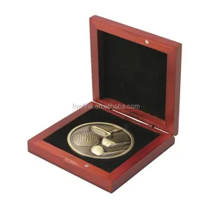 制作自己的标志木盒，定制木质哑光珠宝礼品包装盒纪念硬币盒
