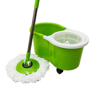 BNcompanny Rolling Wringer <strong>Spin</strong> 360 Steel Pole Plastic Swivel <strong>Mop</strong> and <strong>Bucket</strong> with Wringer - Product Image 1