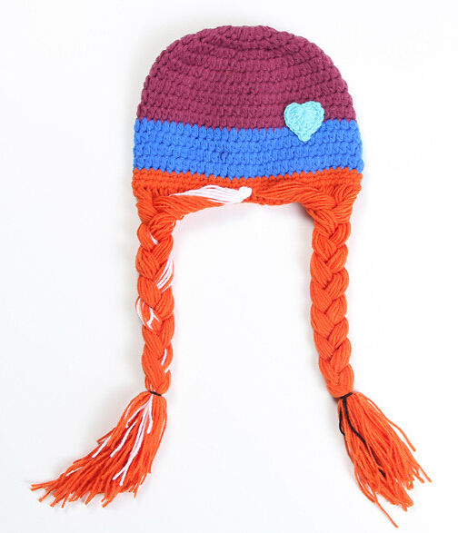 Cute Funny NEW FROZEN Baby Princess Crochet Elsa Hat - Main Image