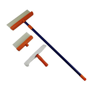 Longue poignée télescopique silicone <span class=keywords><strong>lave</strong></span>-auto nettoyage des vitres essuie-glace raclette lame d'élimination de l'eau avec connecteur - Product Image 5