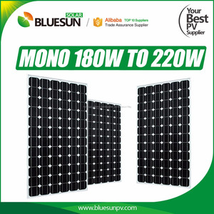 Oscuro Negro Mono panel solar de 185 Vatios con 72 células CE TUV ISO certificado - Product Image 1
