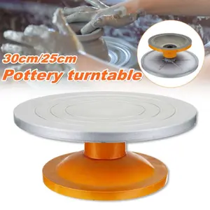25CM Metal Pottery Banding Wheel Turntable Turn Plate Clay Sculpture Modelling Tool
