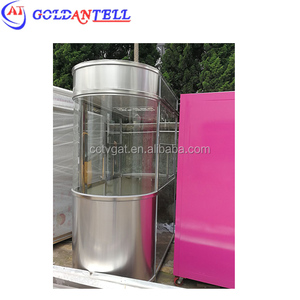 1m Slim Steel Security Guard Shack Narrow Parking Exit <strong>Cashier</strong> Booth Prefabricated Sentry Box Space-saving <strong>Toll</strong> Kiosk Station - Product Image 3