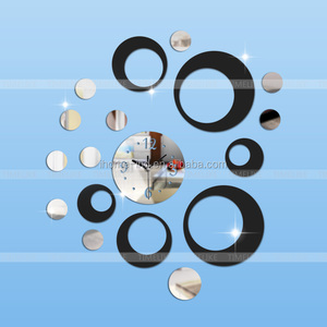 Miroirs muraux nouveau <span class=keywords><strong>design</strong></span> home decor <span class=keywords><strong>horloge</strong></span> 3d miroir autocollant 3d <span class=keywords><strong>horloge</strong></span> - Product Image 5