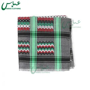 阿巴斯品牌科威特 4 色红色男士围巾 Shemagh 阿拉伯围巾