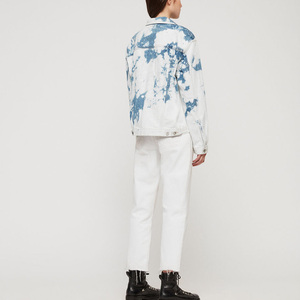 de alta calidad de algodón para mujer de gran tamaño de impresión teñido denim jeans chaquetas - Product Image 4