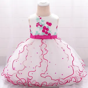 MQATZ Girl Party Flower Clothes Wedding Frock Boutique Apparel Children Fancy Kids Dress L1897XZ