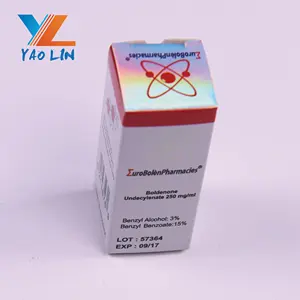 스테로이드 펩티드 H G H H C G 유리제 작은 유리병 상표 및 상자