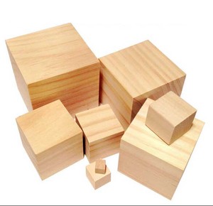 Bloque de Madera de Pino Lijado Suavemente, Cubos de Madera de <span class=keywords><strong>2</strong></span> Pulgadas, <span class=keywords><strong>Bloques</strong></span> de Madera Natural Personalizados - Product Image 1