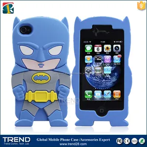 blau batman silikon tasche für iPhone 4 4S