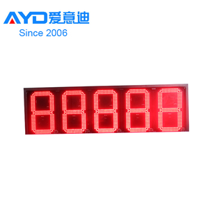 한 자리 숫자 8 9/10 야외 <span class=keywords><strong>7</strong></span> 세그먼트 <span class=keywords><strong>LED</strong></span> 디스플레이, 토퍼 용 <span class=keywords><strong>LED</strong></span> 가스 가격 사인 보드 - Product Image 6