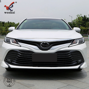 适合丰田 Camry XV70 2018 2019 2020 ABS 镀铬正面格栅格栅发动机盖装饰车配饰造型