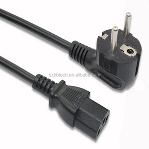Cable de alimentación con enchufe Schuko estándar europeo, cable VDE IEC C13 revestido de PVC para uso en ordenador, fuente de alimentación europea - Product Image 5
