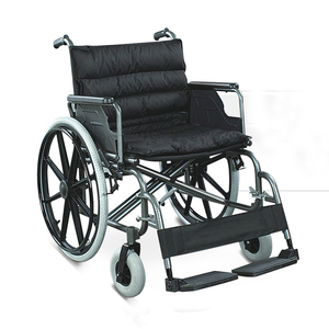 Sedia a Rotelle Manuale in Acciaio di Ottima Qualità con Ruote Posteriori Pneumatiche, Poggiapiedi Rimovibile, Braccioli Ribaltabili, Capacità 150kg <span class=keywords><strong>ORT</strong></span> - Product Image 1