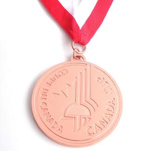 Medalla de tenis de mesa y voleibol deportiva artesanal de Metal barata personalizada con barra de cinta para recuerdos - Product Image 2