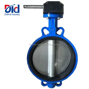 Ductile Iron DI Disc Wafer Manual Operated Hand Lever With PTFE Seated Prices Industry Butterfly Valve Supplier