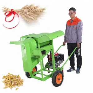 Pequena máquina de enfiar trigo/manual fio de broca/triturador de arroz design da máquina