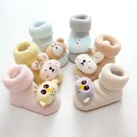 New design cheap price fancy anti slip baby socks for wholesale