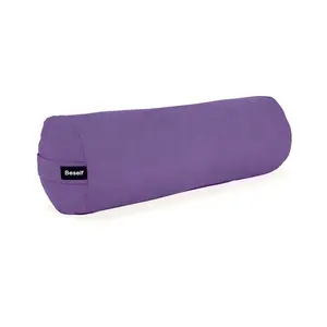 NEH Cylinder shape Fitness Portable Yoga Bolster pillow cotton yoga cushion OEM Factory