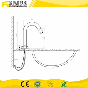 <span class=keywords><strong>Antiguo</strong></span> <span class=keywords><strong>Lavadero</strong></span> Automático Decoración de Latón Grifo de cuello de Cisne - Product Image 6